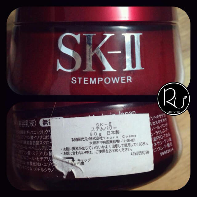  SK-II cũng có tem nhập khẩu